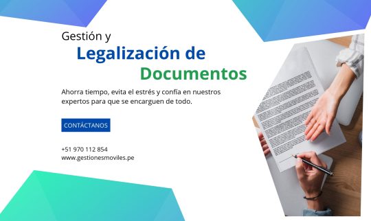 Gestión y legalización de documentos - Página Web