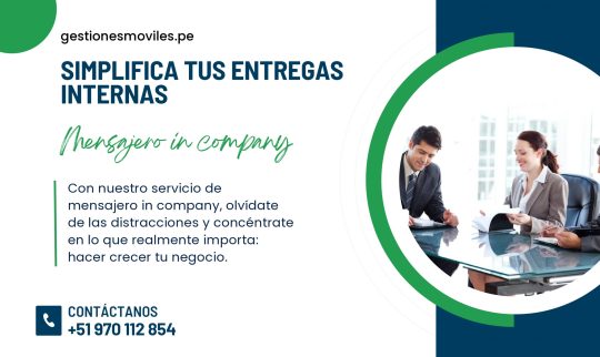 Mensajero in company Simplifica tus entregas internas - Página Web
