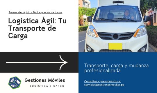 Logística ágil- Tu transporte de Carga - Página Web
